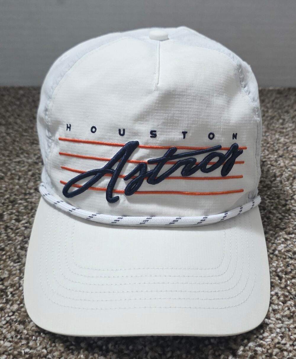 Houston Astros MLB '47 Brand White Script Hitch Rope Hat